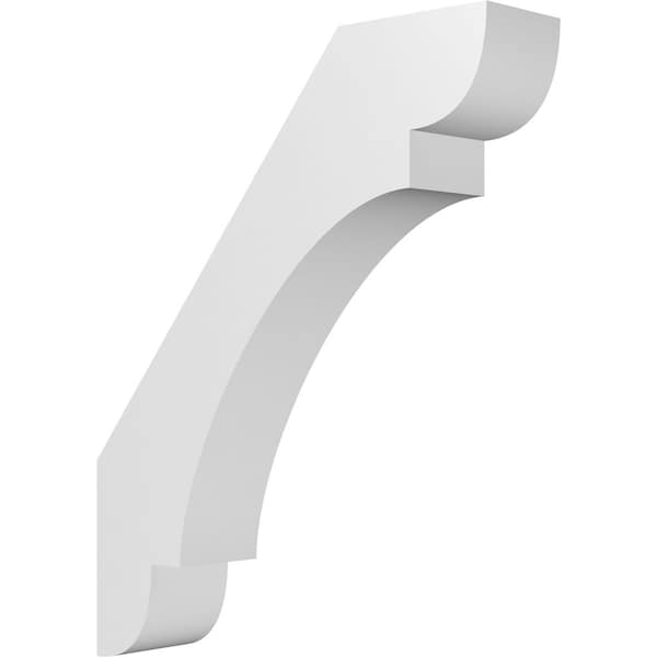 Ekena Millwork 5 1/2-in. W x 24-in. D x 30-in. H Olympic Architectural Grade PVC Knee Brace BRCP055X24X30OLY - main